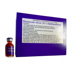 Флюоресцит Fluorescein Alcon 10% (Флуоресцеин натрия) р-р для ин. 100мг/мл 5мл №1 в Кемерове и области фото
