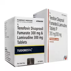 Тенофовир   Ламивудин (Tudobest L / Tenolam) табл. 300мг/300мг №30 в Кемерове и области фото