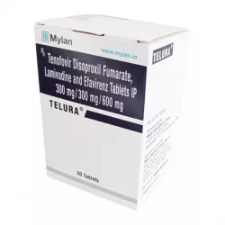Тенофовир + Ламивудин + Эфавиренз (Telura/Tenolam E) таб. 300мг/300мг/600мг №30 в Кемерове и области фото