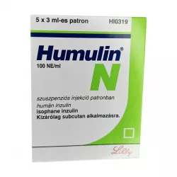 Хумулин НПХ инсулин (Humulin-NPH) 100 МЕ/мл сусп. для ин. 3мл 5шт в Кемерове и области фото