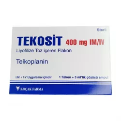 Тейкопланин Текозит :: Tekosit лиофилизат для инъекций 400мг №1 в Кемерове и области фото
